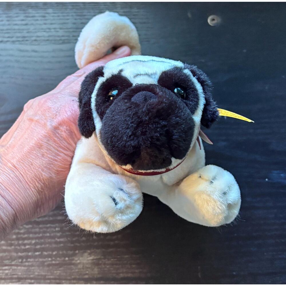 Steiff Pug Plush 2004 – American Kennel Club x FAO Schwarz – Mops Welpe #668180